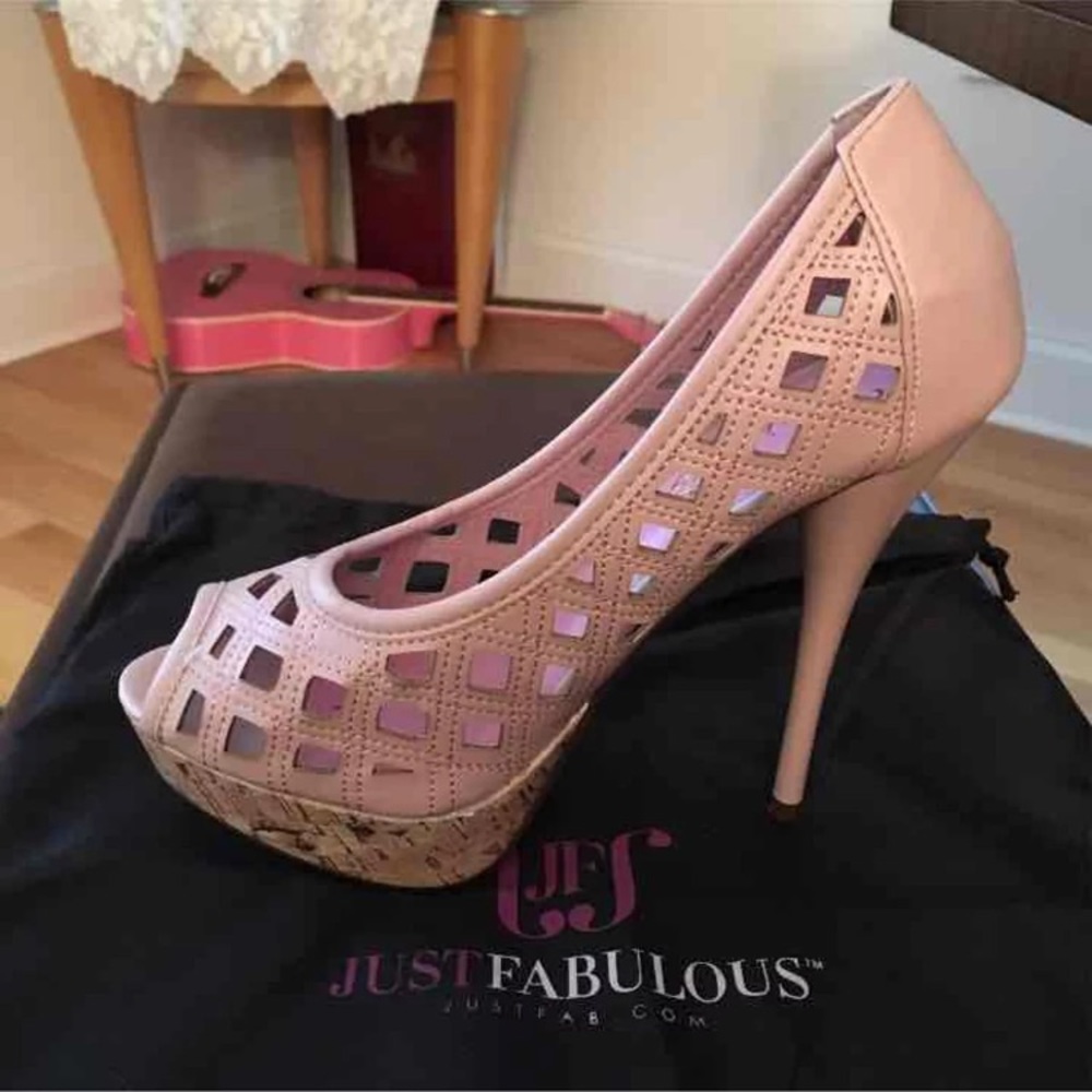JustFab Blush Pink High Heels